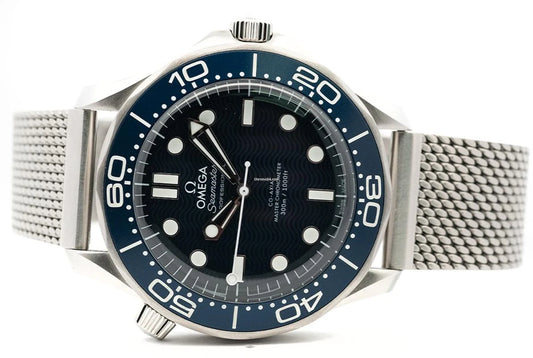 Omega Seamaster Mirror Original Watch for Men - Blue Dial, Silver Metal Strap - Image 12