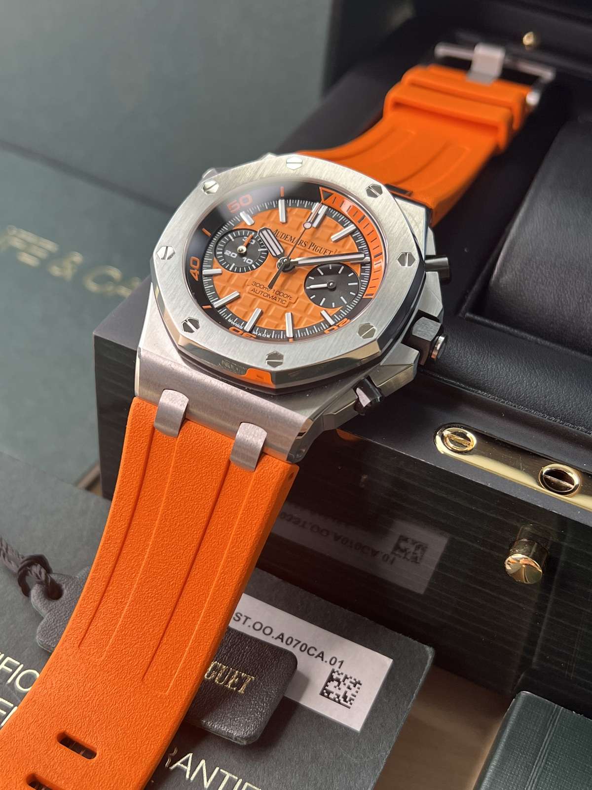 Audemars Piguet Royal Oak Offshore Chronograph Mirror Watch - Orange - Men - View 11