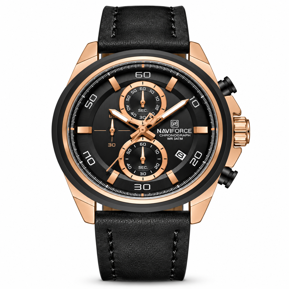 NAVIFORCE NF8075 Rose Gold Black
