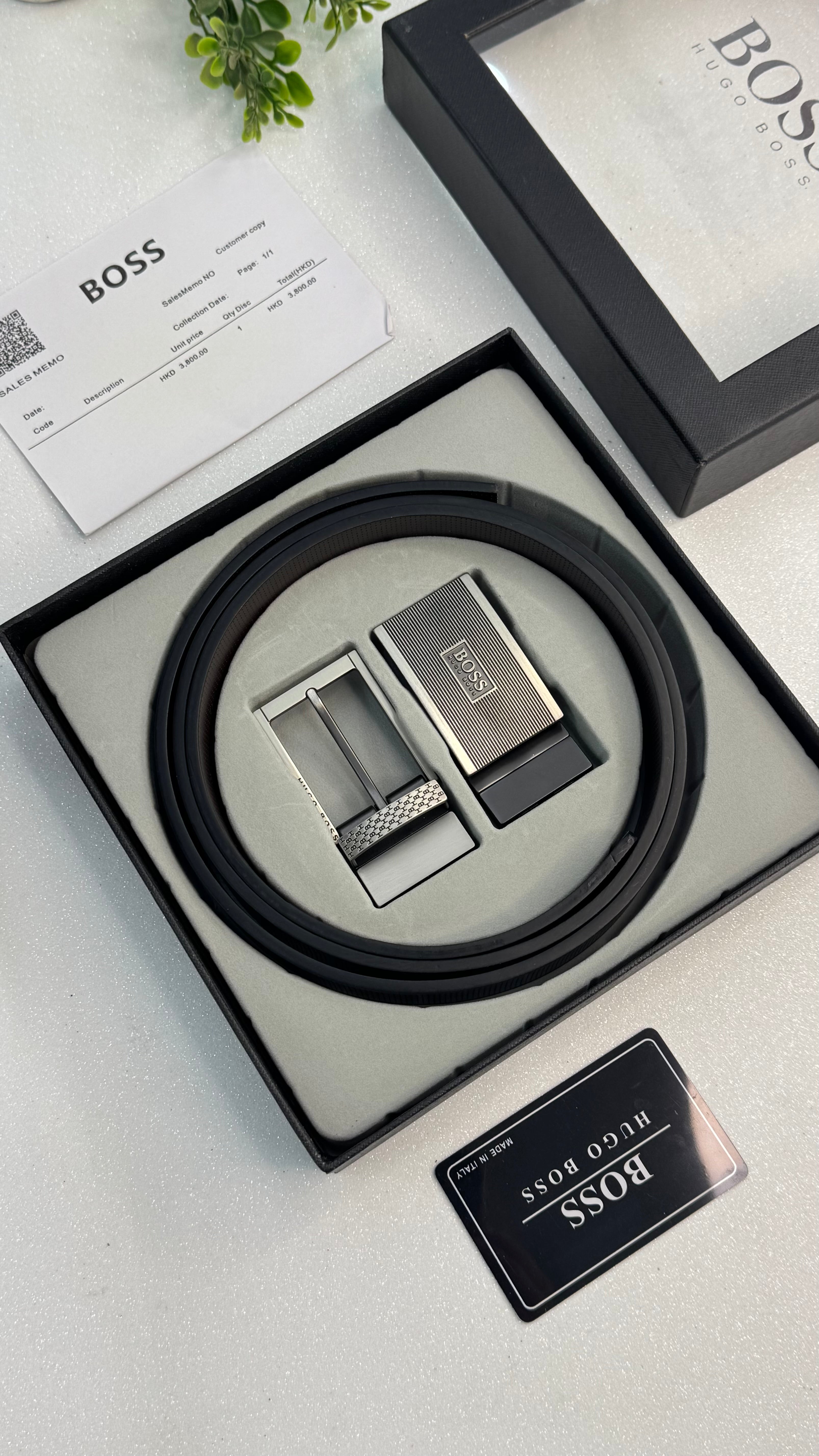 Hugo boss set (belt)