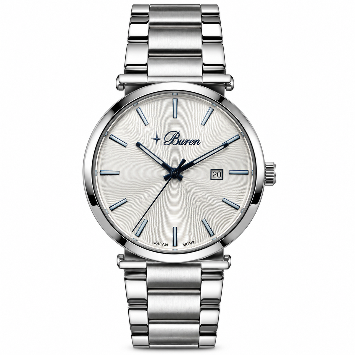 Buren 70024M – Men’s Classic Silver Watch | Silver Dial