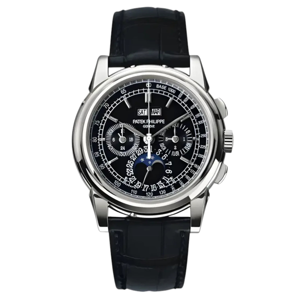Patek Philippe Grand Complications Perpetual Calendar 5970P-001 Mirror Watch - Black