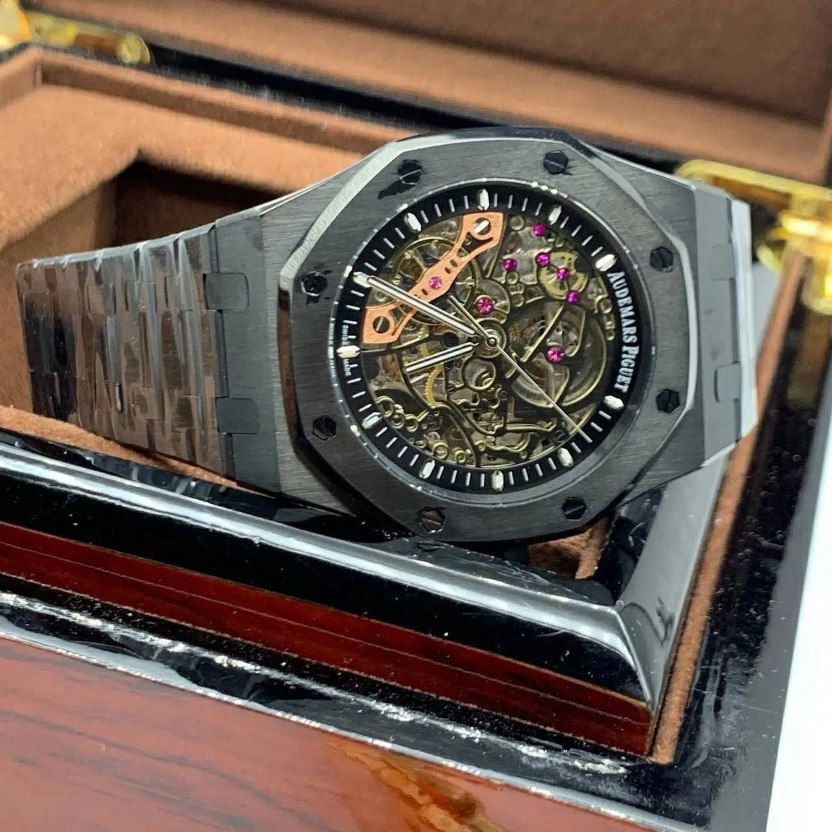 Audemars Piguet Royal Oak Mirror Watch - Black - Men - View 5