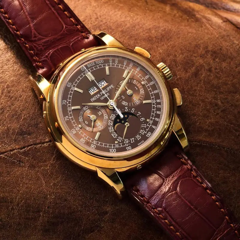 Patek Philippe Grand Complications Perpetual Calendar 5970P-001 Mirror Watch - Brown