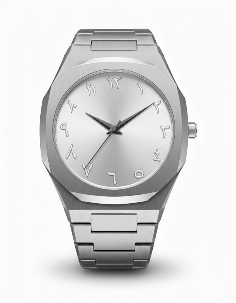 Bestwin silver white dial - cornerwatchesstore