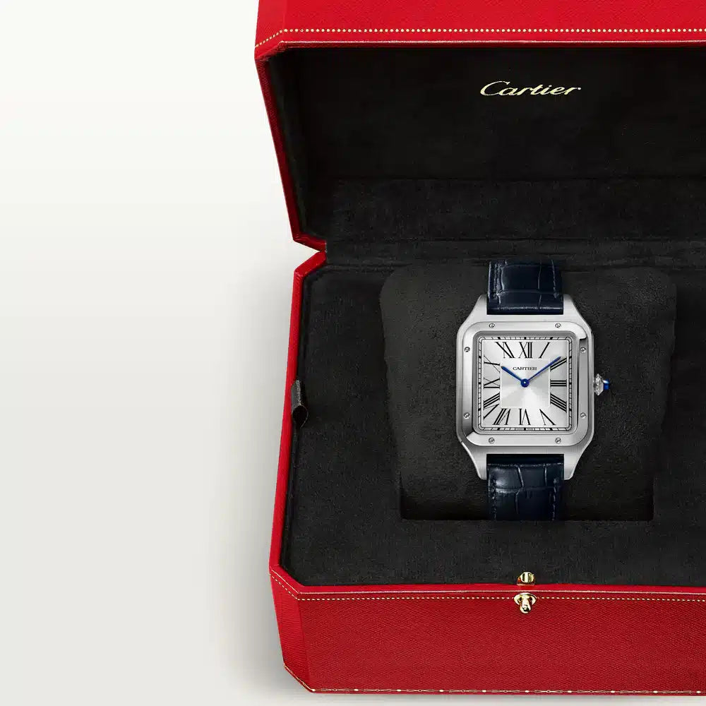Cartier Santos Mirror Watch - Silver - Men - image 6