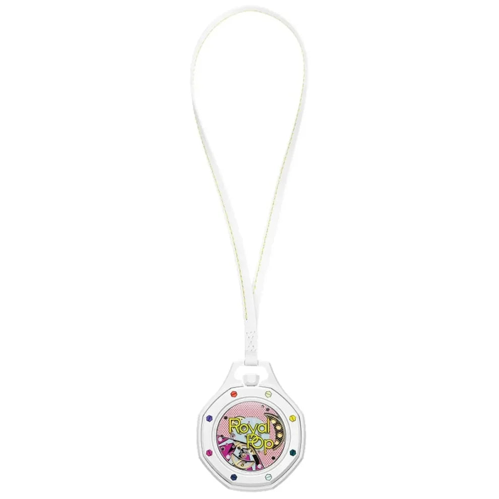 Audemars Piguet x Swatch Royal Pop Huit Blanc Mirror Pocket Watch - White - Unisex - View 2