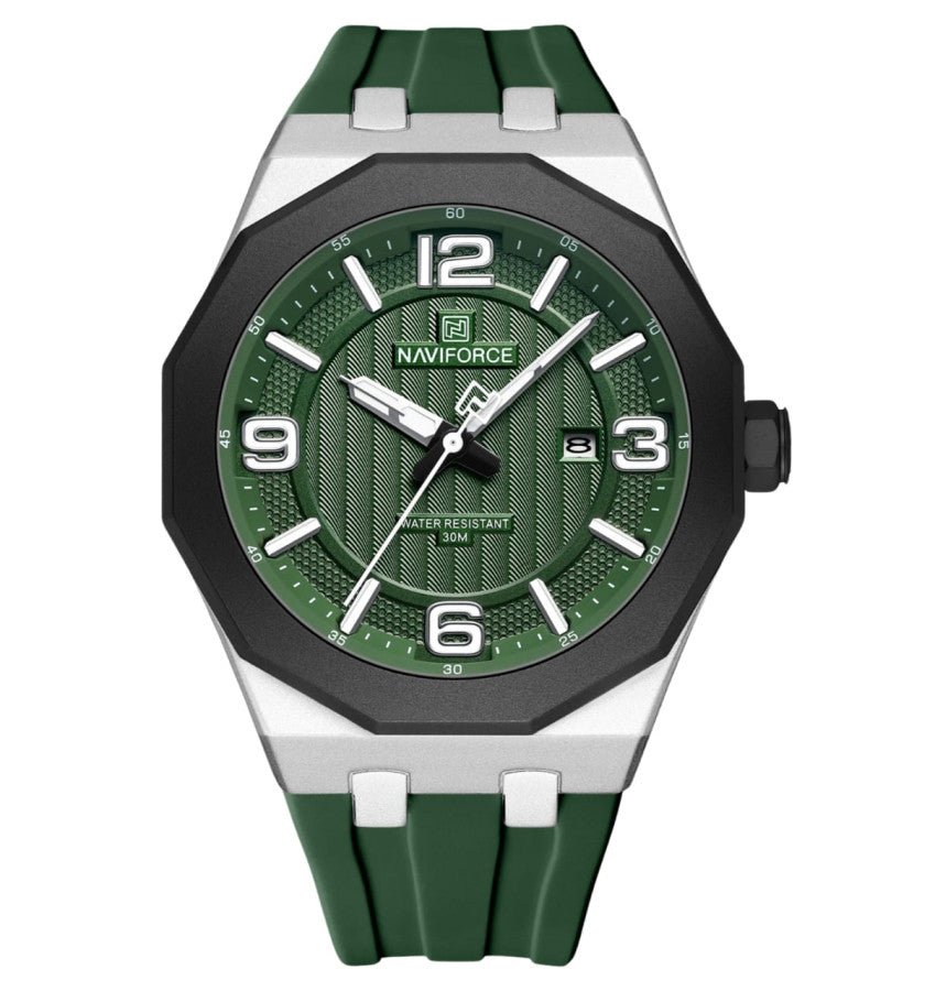 Naviforce NF8079 Men's Green Watch | Corner Watches – cornerwatchesstore