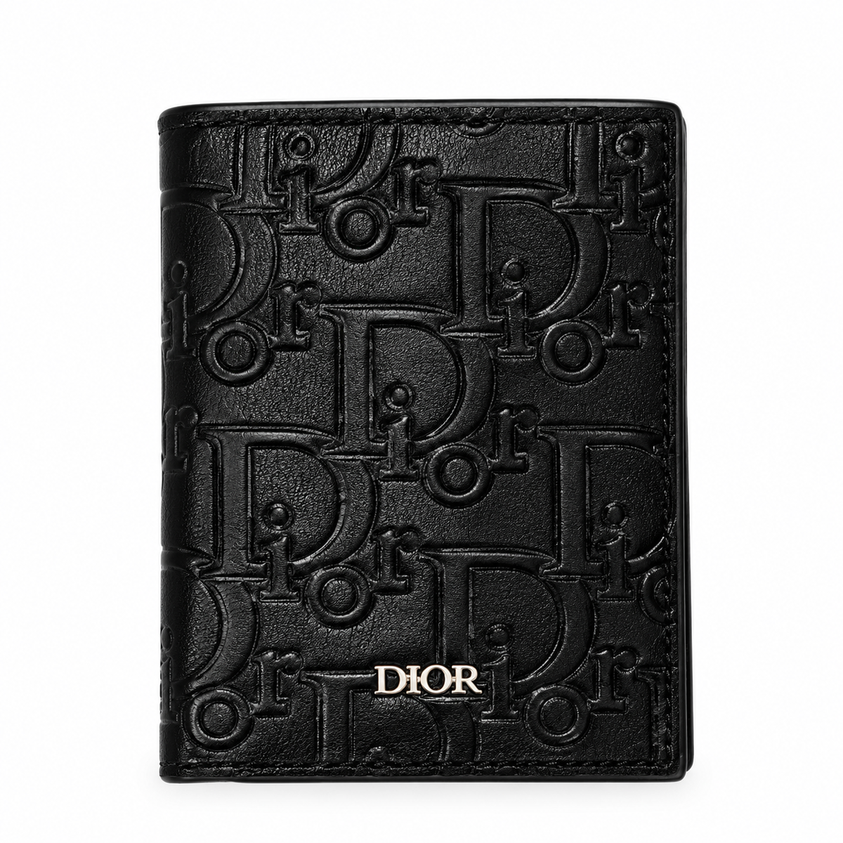 Dior Textured Bifold Wallet – Black