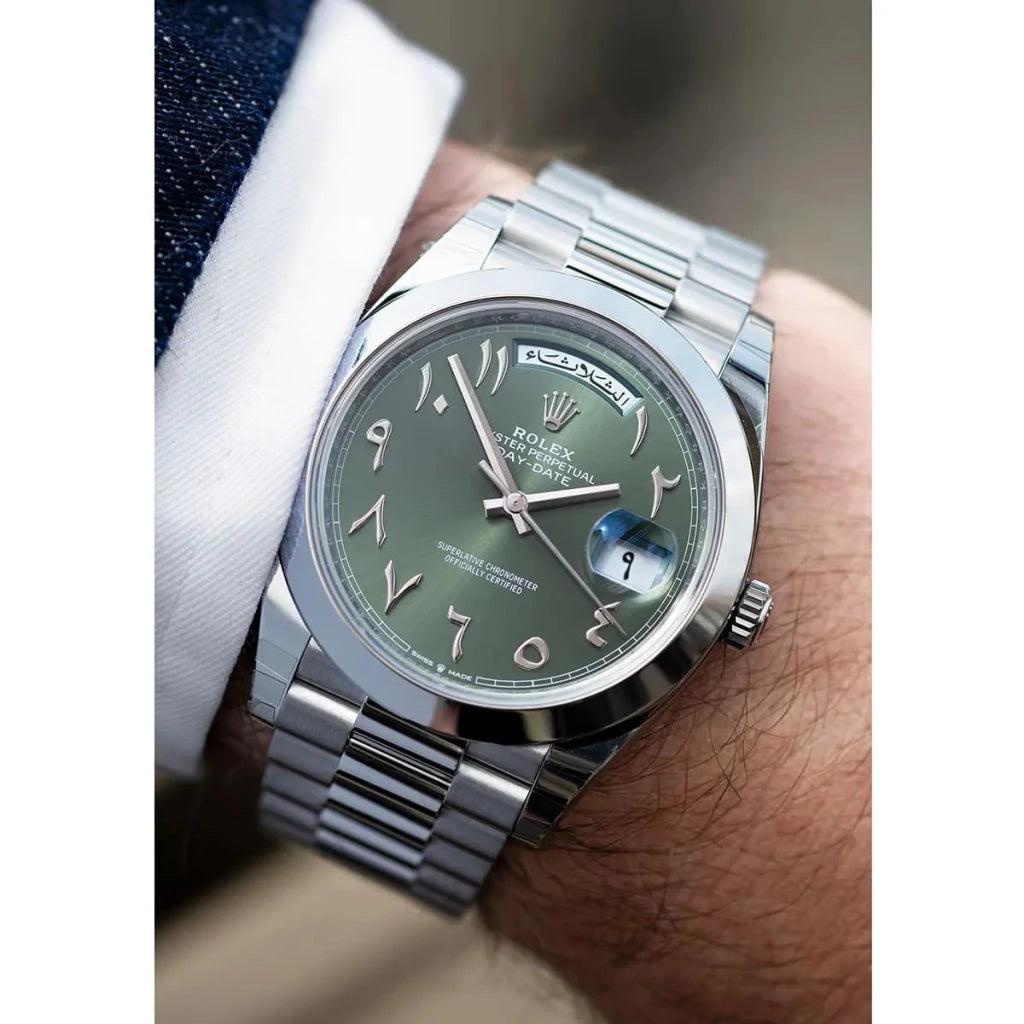 Rolex daydate olive - cornerwatchesstore