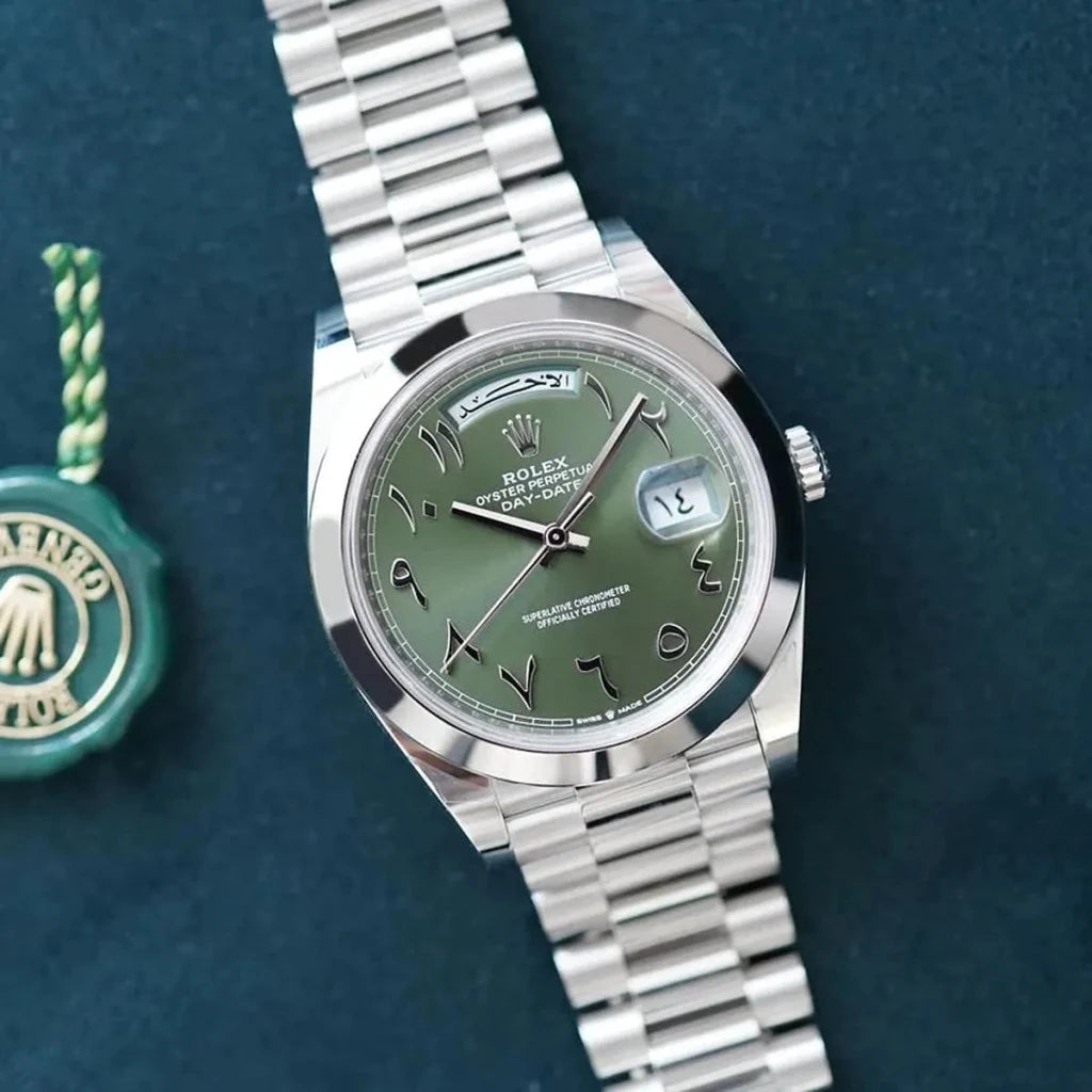 Rolex daydate olive - cornerwatchesstore