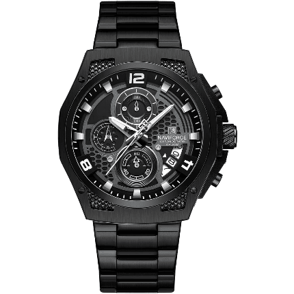 Naviforce Watch For Men NF8051S-B-B-B - cornerwatchesstore
