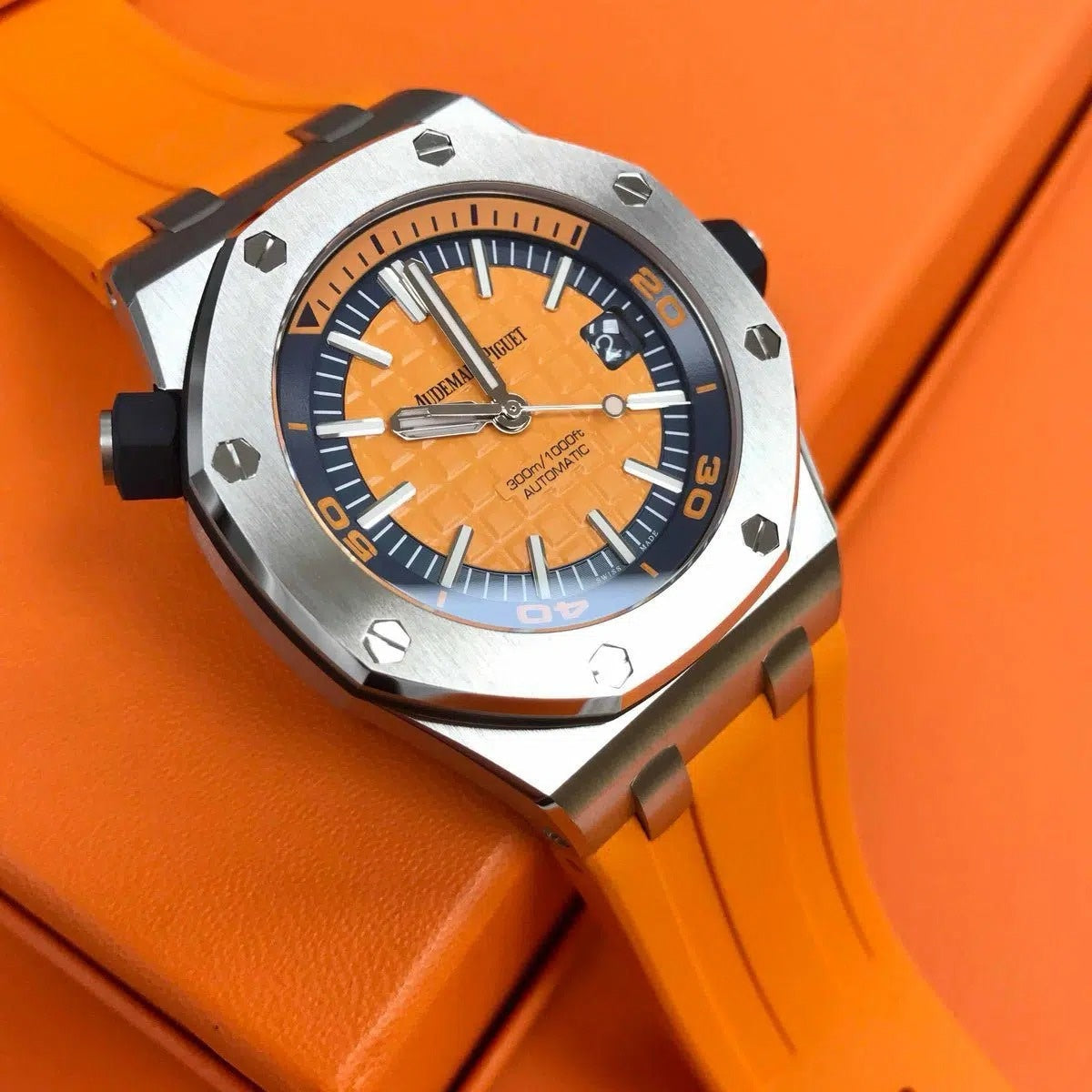 Audemars Piguet Royal Oak Offshore Mirror Watch - Orange - Men - View 4