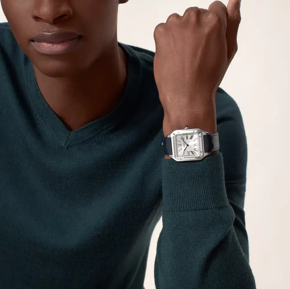 Cartier Santos Mirror Watch - Silver - Men - image 5