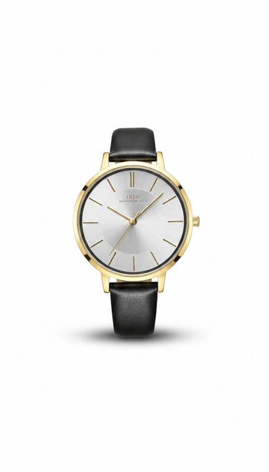 Ibso leather black - cornerwatchesstore