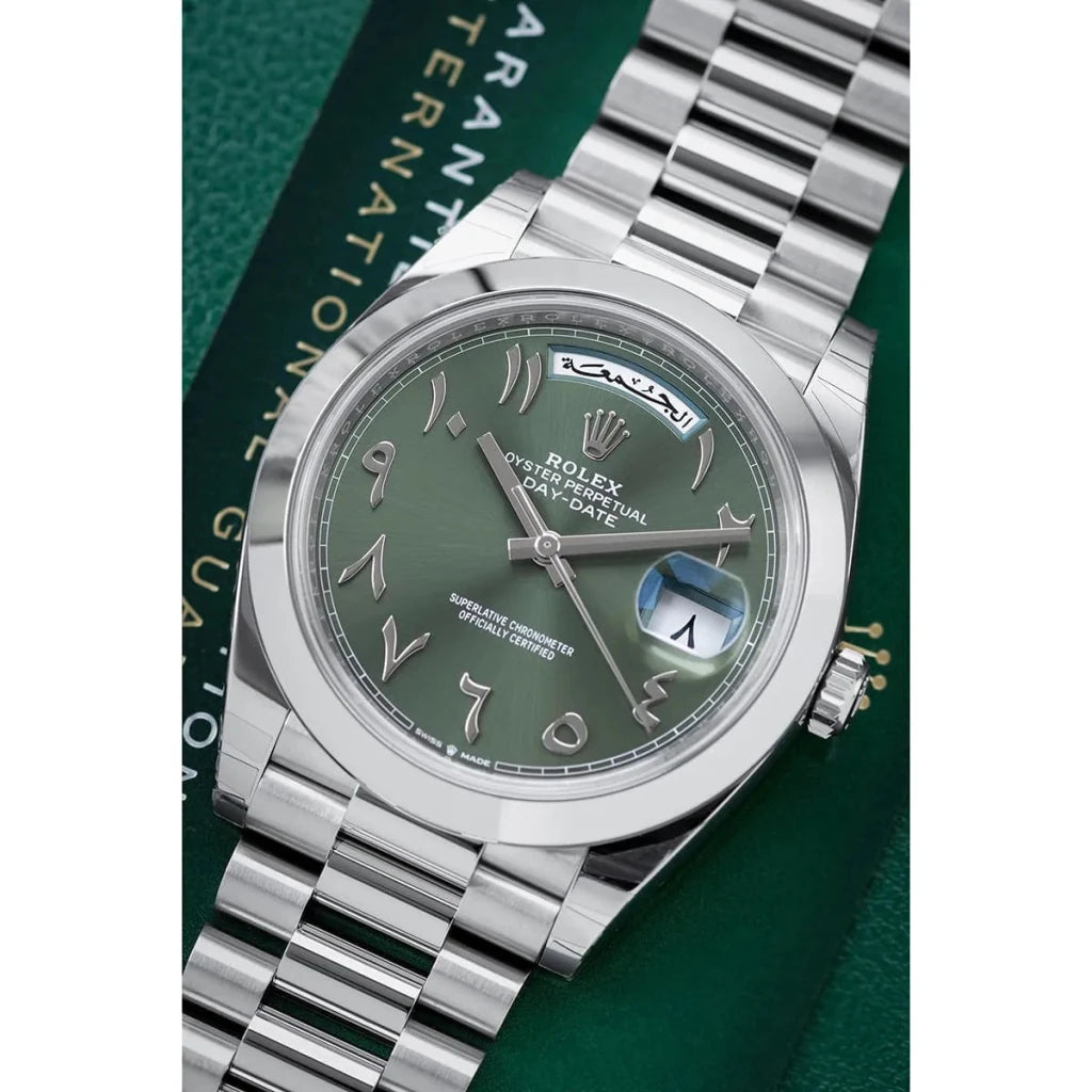 Rolex daydate olive - cornerwatchesstore