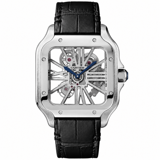 Cartier Santos Mirror Watch - Silver - Men