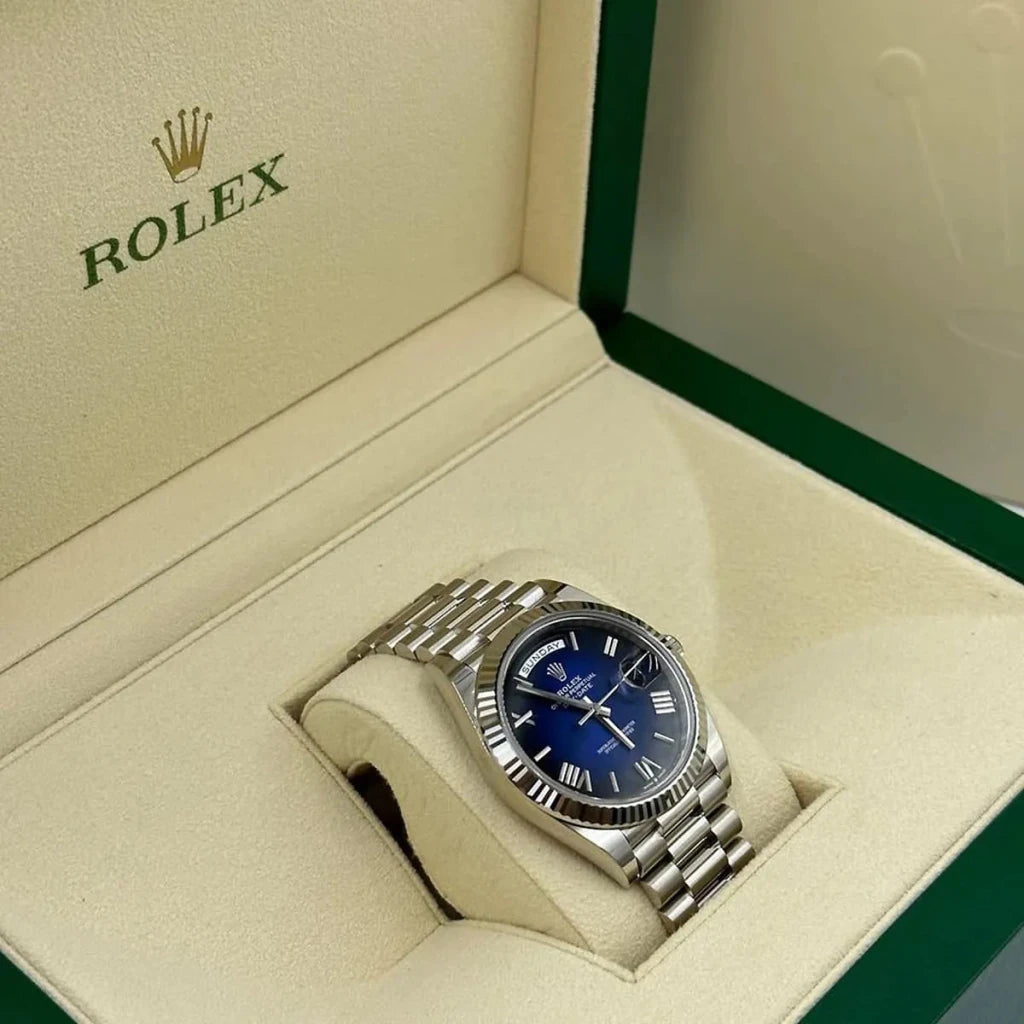 Rolex day date blue - cornerwatchesstore