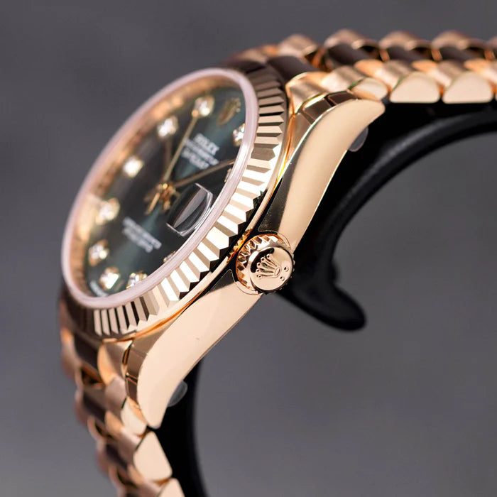 Rolex Datejust Mirror 31mm Green dial Copper bracelet - image 4