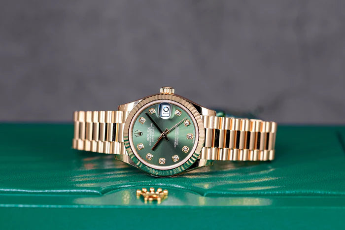 Rolex Datejust Mirror 31mm Green dial Copper bracelet - image 6