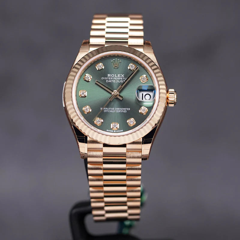 Rolex Datejust Mirror 31mm Green dial Copper bracelet - image 2