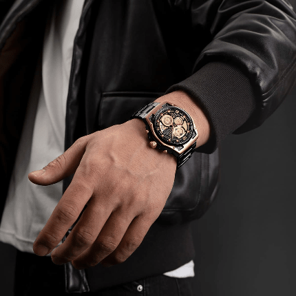 Naviforce Watch For Men NF8051S-RG-B-B - cornerwatchesstore