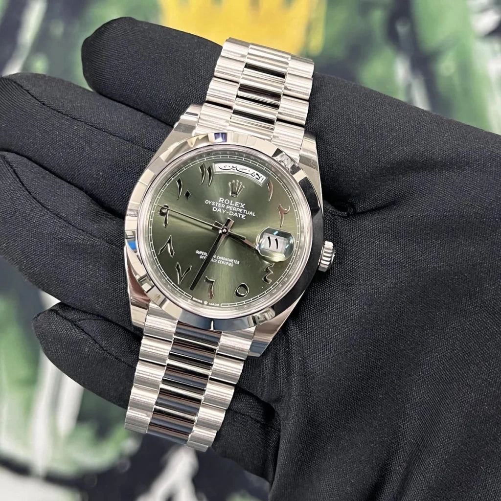 Rolex daydate olive - cornerwatchesstore