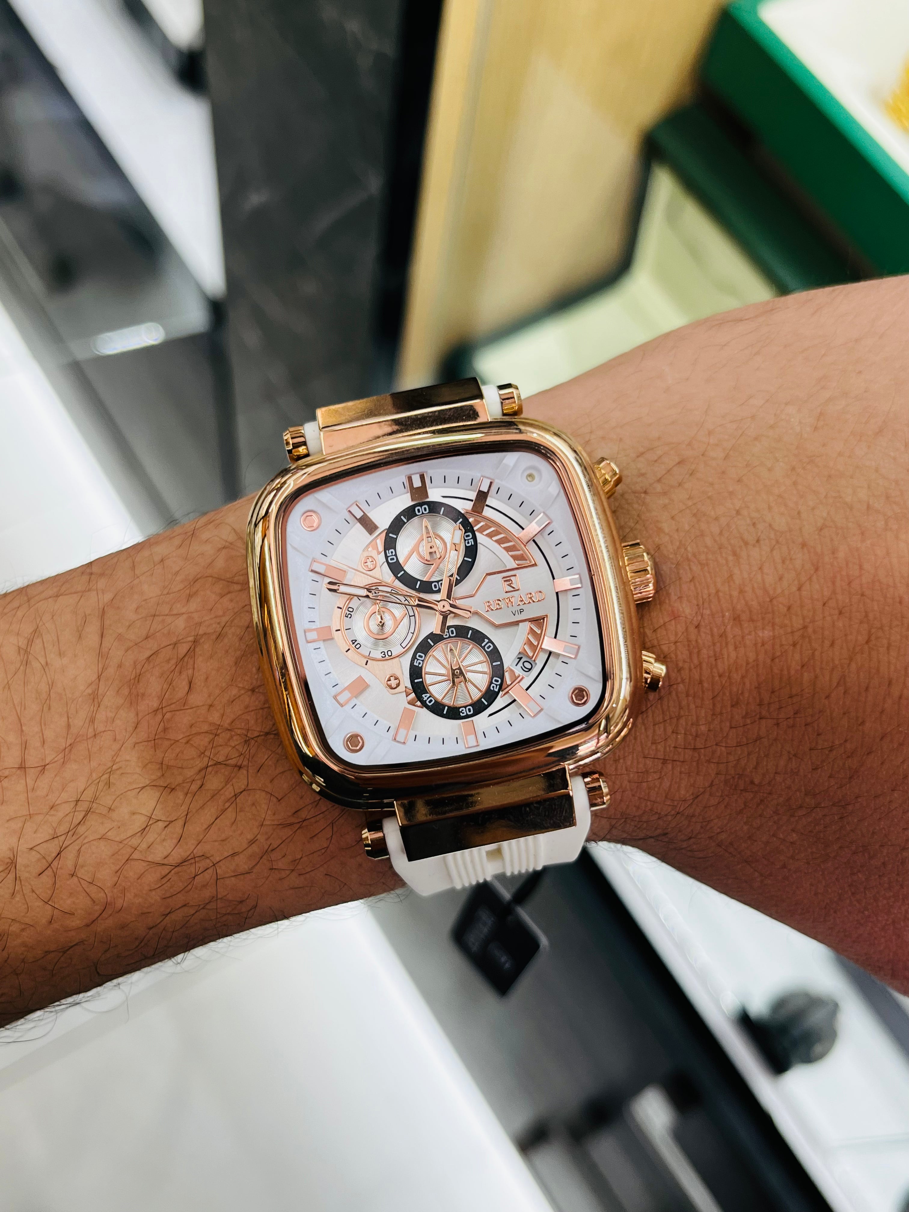 Reward white strap
