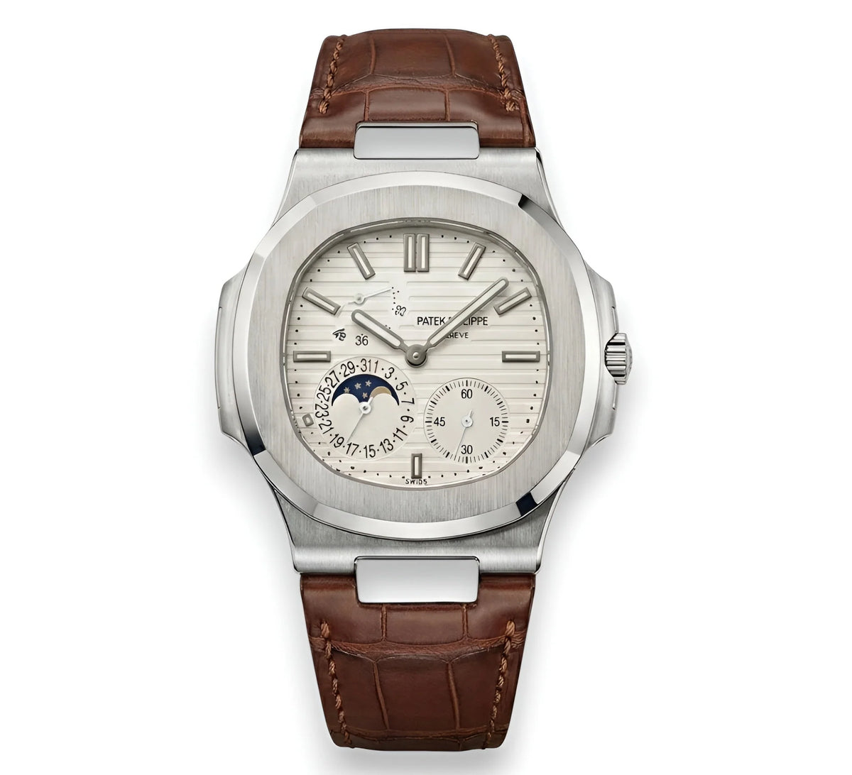 Patek Philippe Nautilus Mirror Watch - White