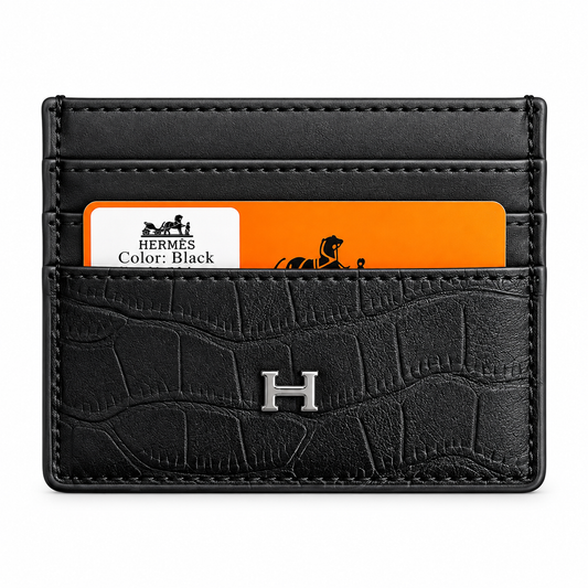 hermas card holder black