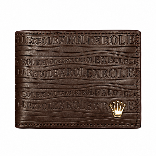 Rolex wallet brown .1