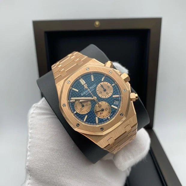 Audemars Piguet Royal Oak Mirror Watch - Blue - Men - View 10