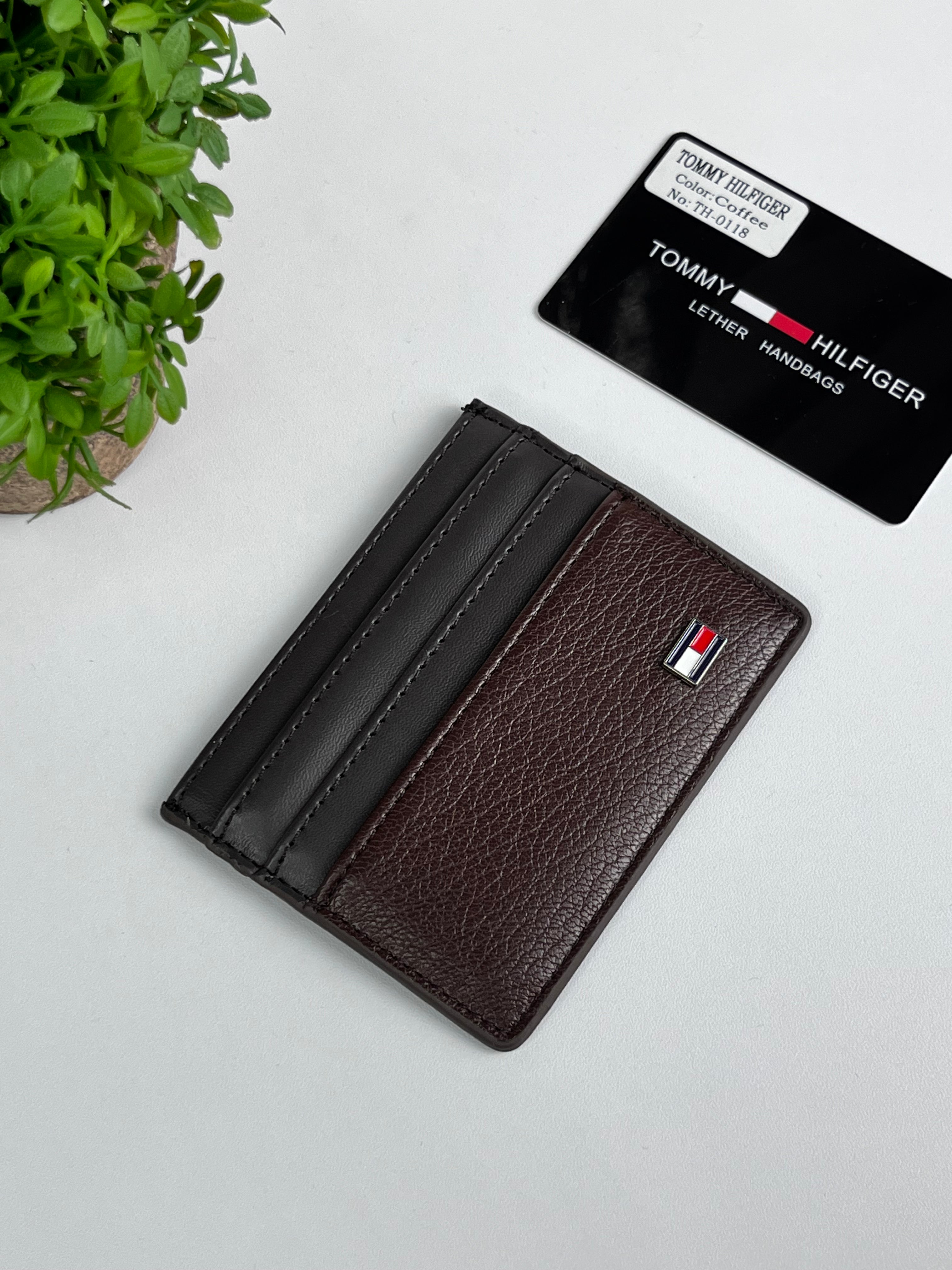 Tommy Hilfiger brown card holder