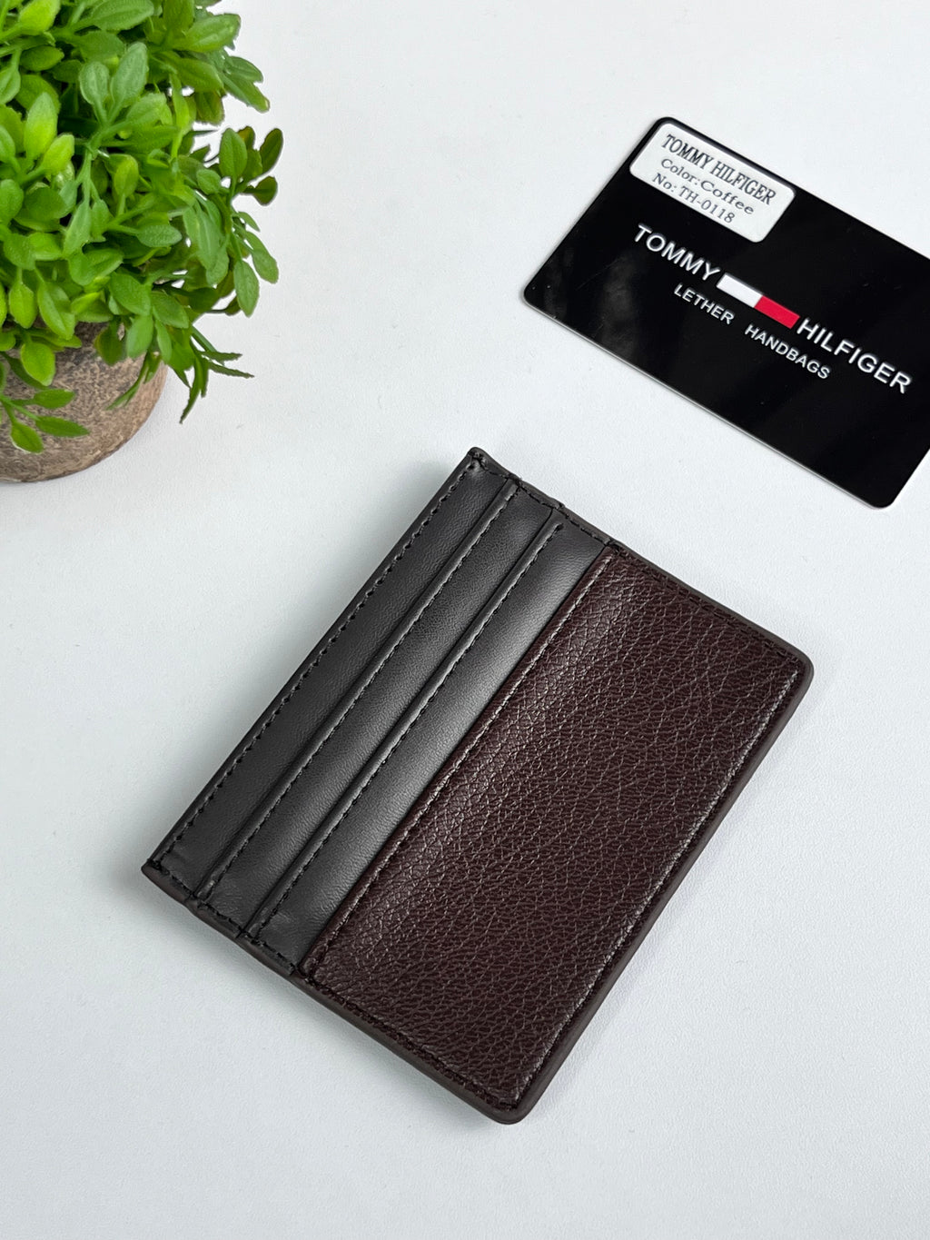 Tommy Hilfiger brown card holder