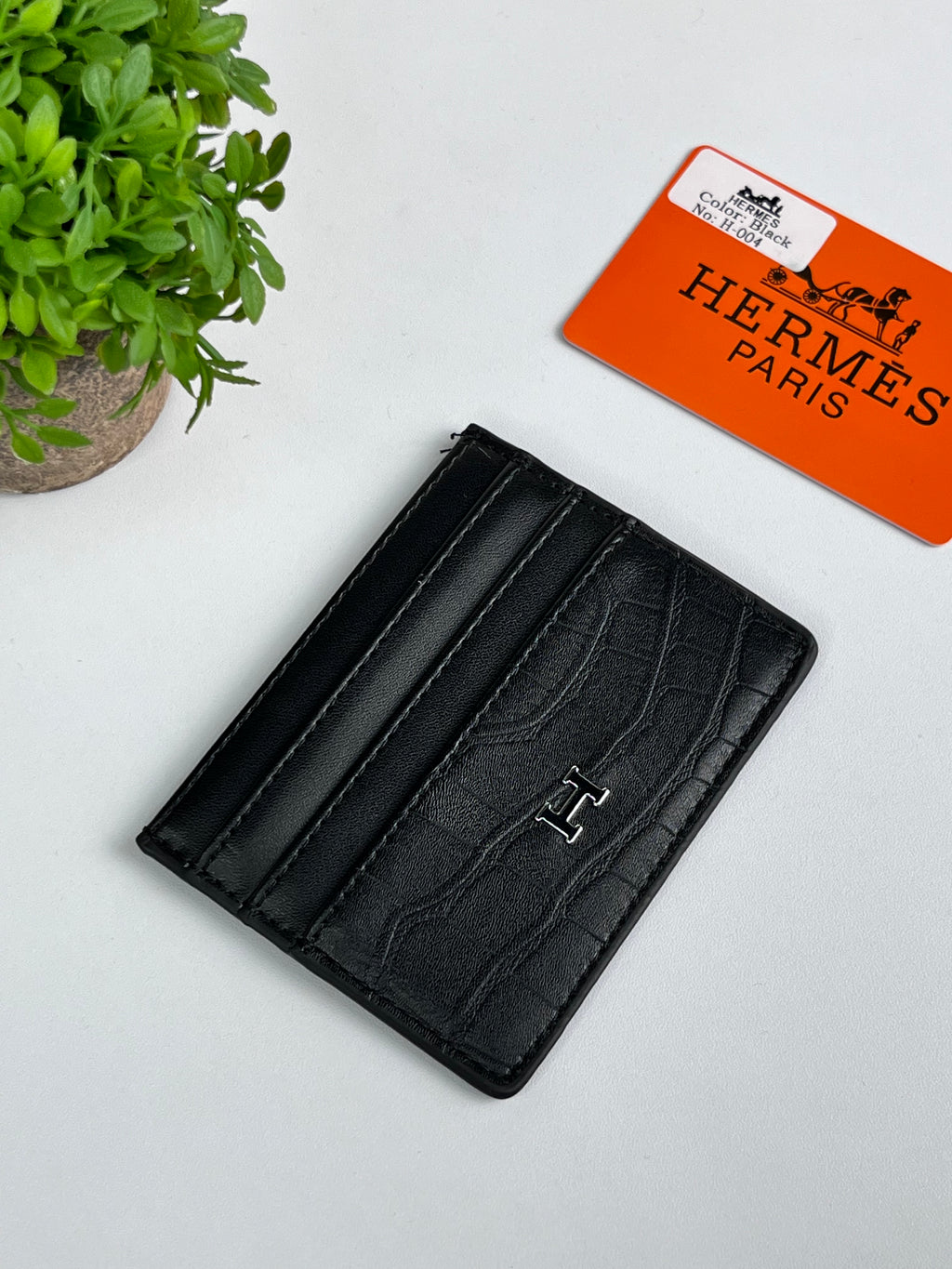 hermas card holder black