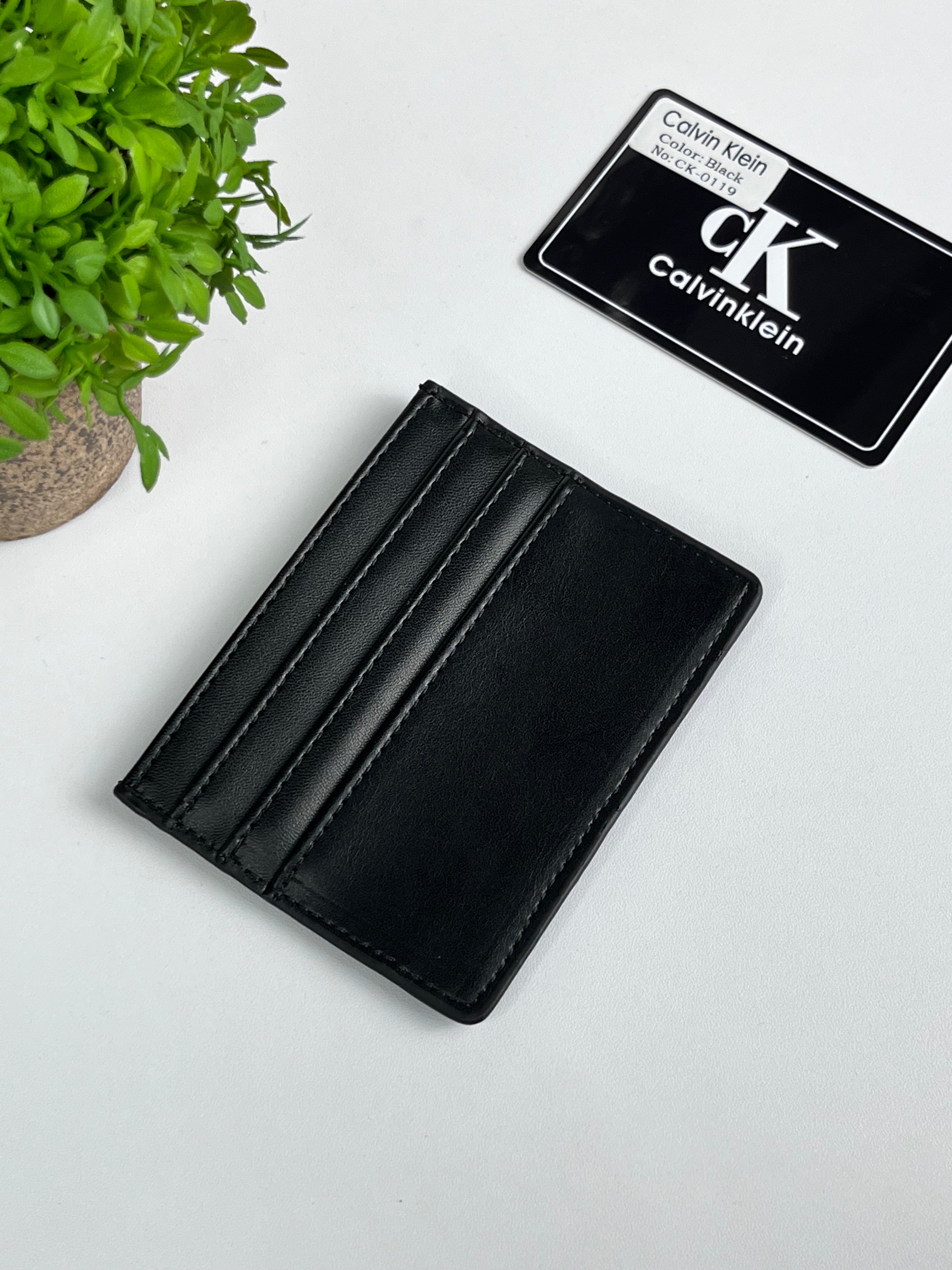 Calvin Klein Cros Black Card Holder
