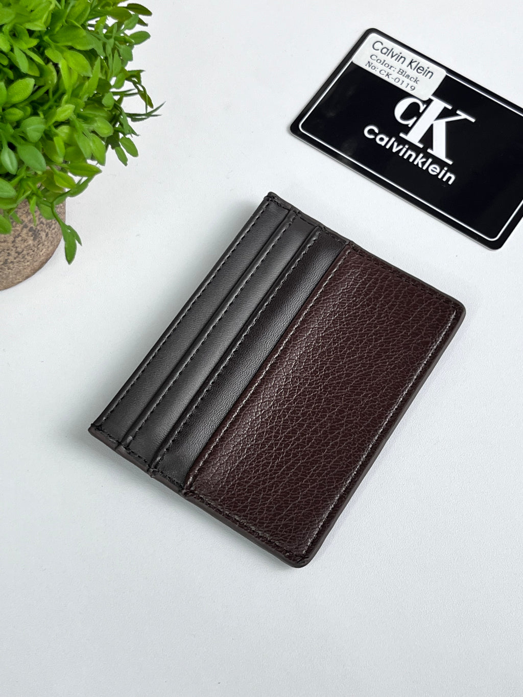 Calvin Klein Classic Brown Card Holder