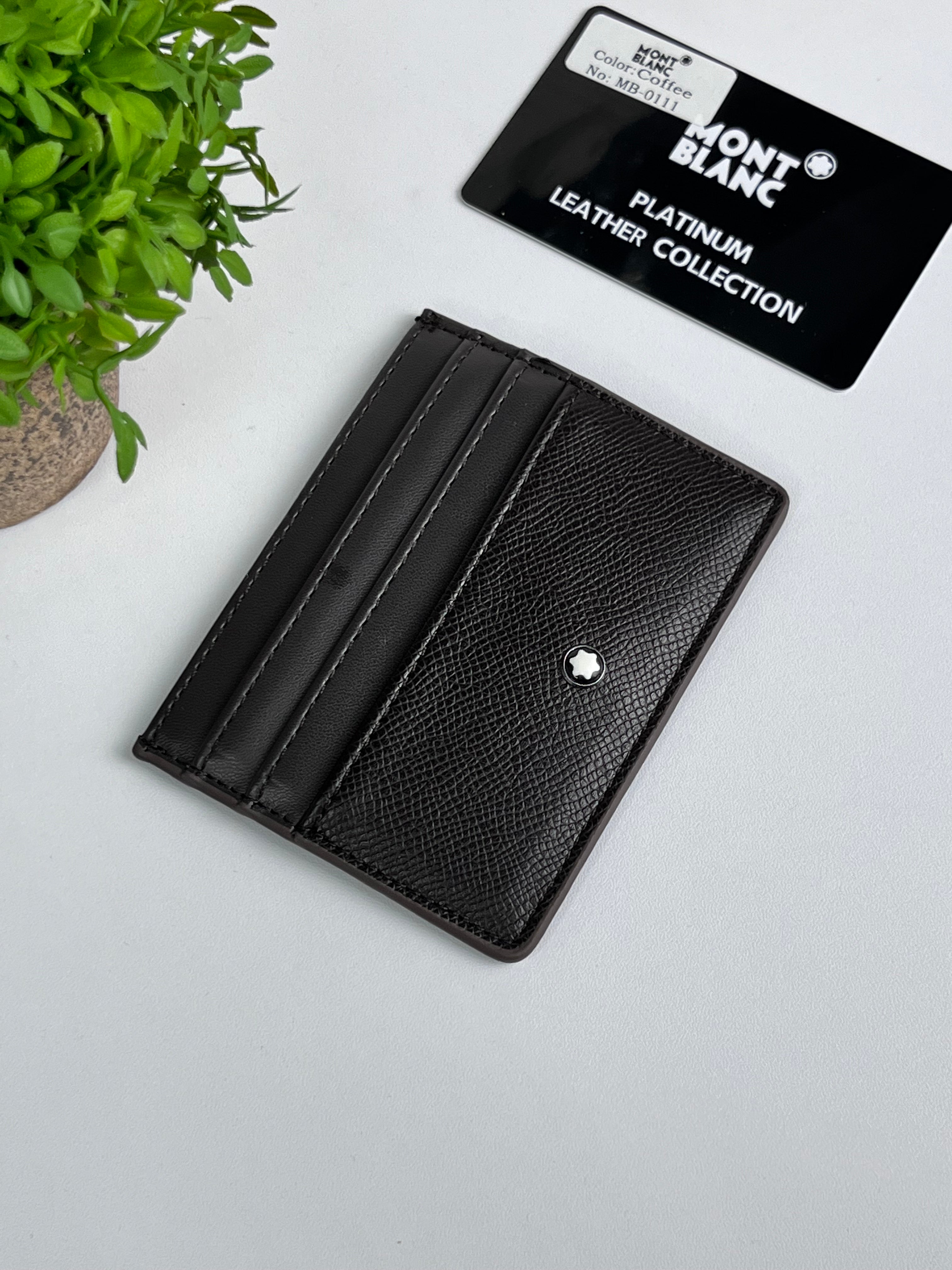 Mont Blanc black card holder