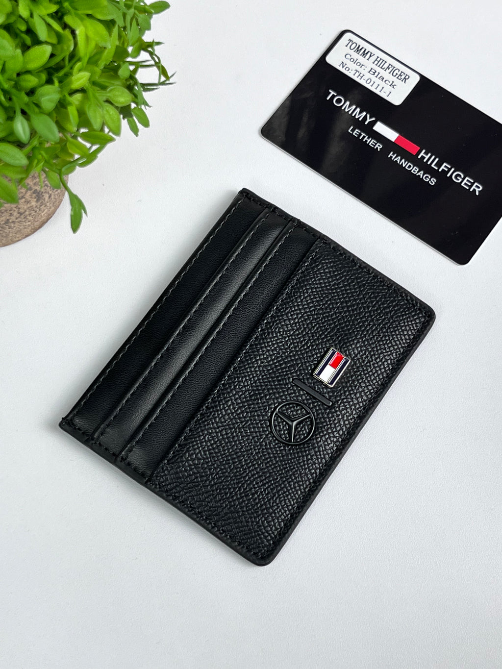 Tommy Hilfiger and mercedes black card holder