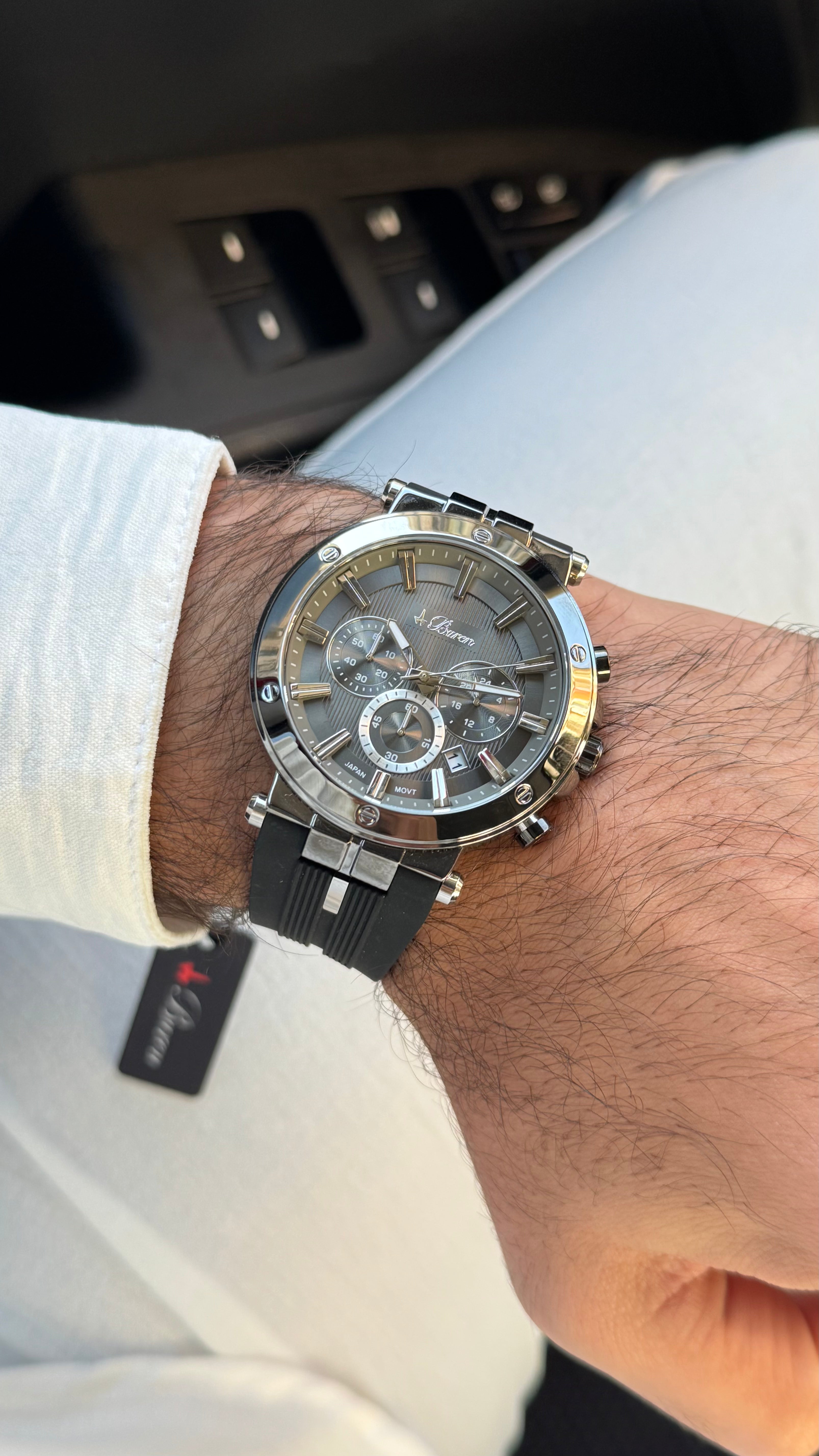 Buren watch .gray black