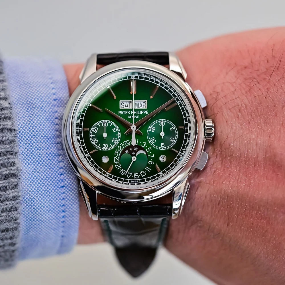 Patek Philippe Grand Complications Perpetual Calendar 5970P-001 Mirror Watch - Green