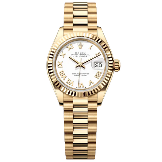 Rolex Datejust Mirror 31mm White dial Gold bracelet - image 1
