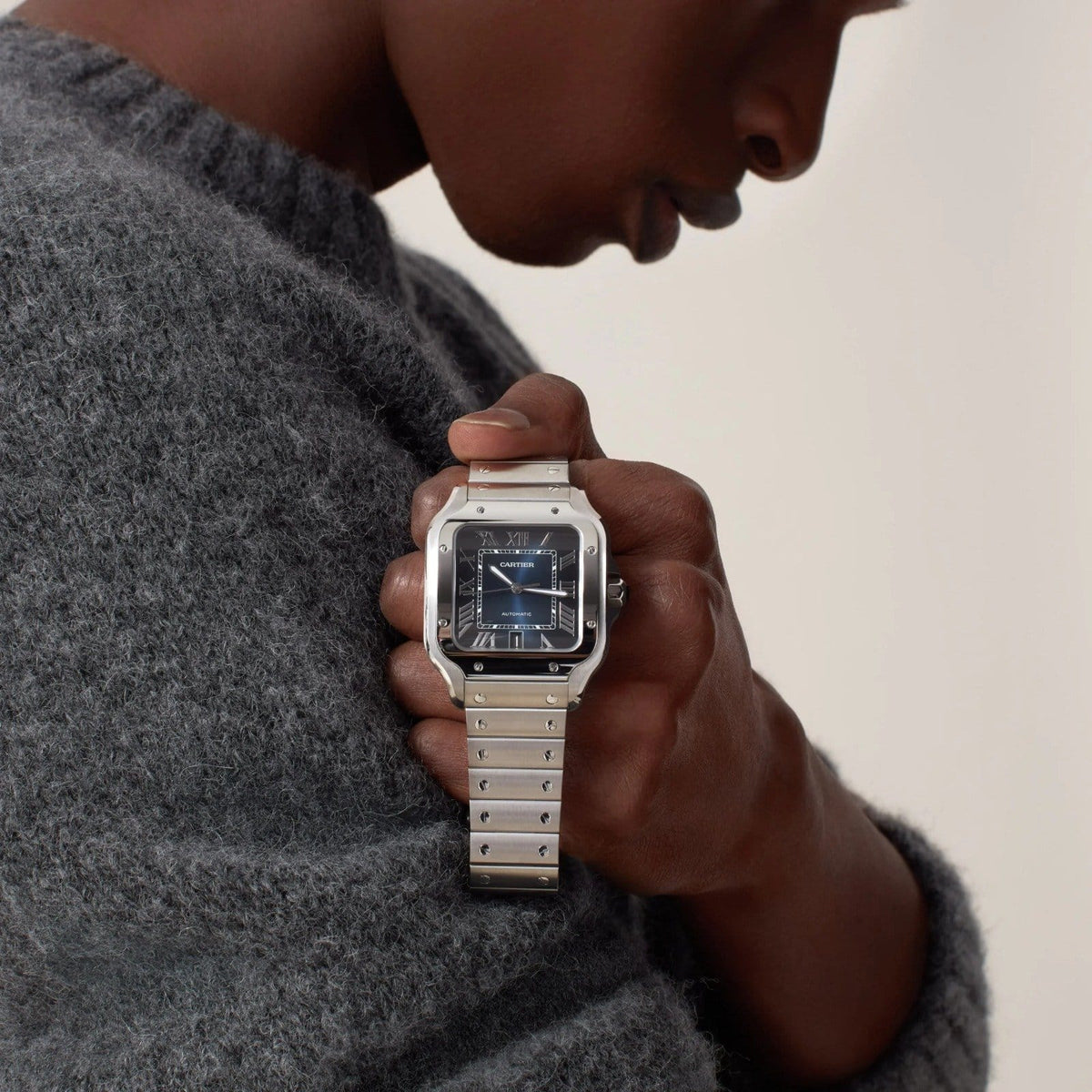 Cartier Santos Watch - Blue - Men - image 13