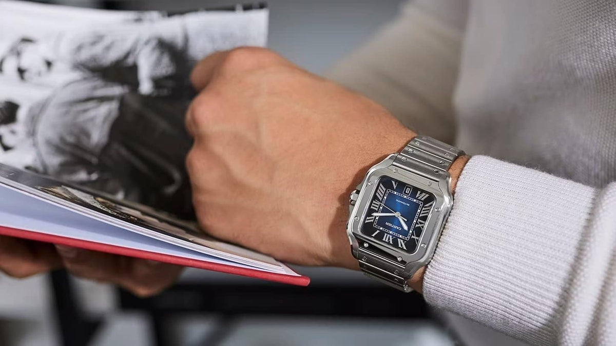 Cartier Santos Watch - Blue - Men - image 10