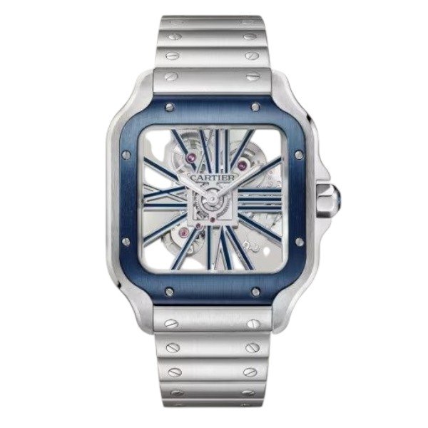 Cartier Santos Watch - Silver - Men