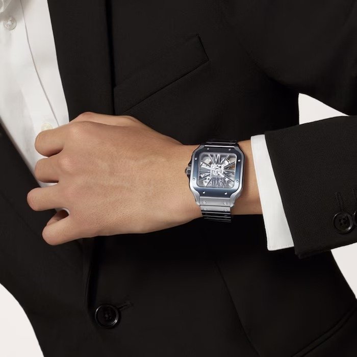 Cartier Santos Watch - Silver - Men - image 7