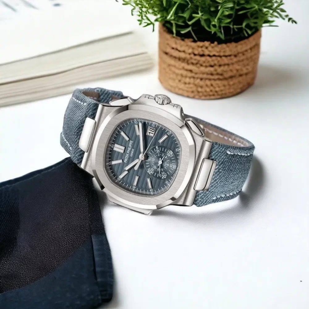 Patek Philippe Nautilus Mirror Watch - Blue