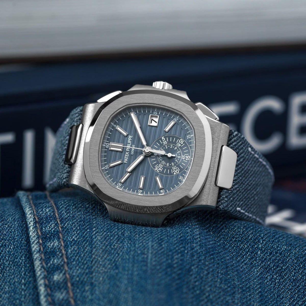 Patek Philippe Nautilus Mirror Watch - Blue