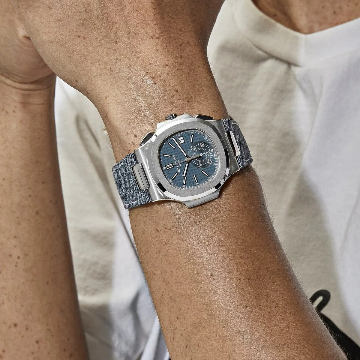 Patek Philippe Nautilus Mirror Watch - Blue