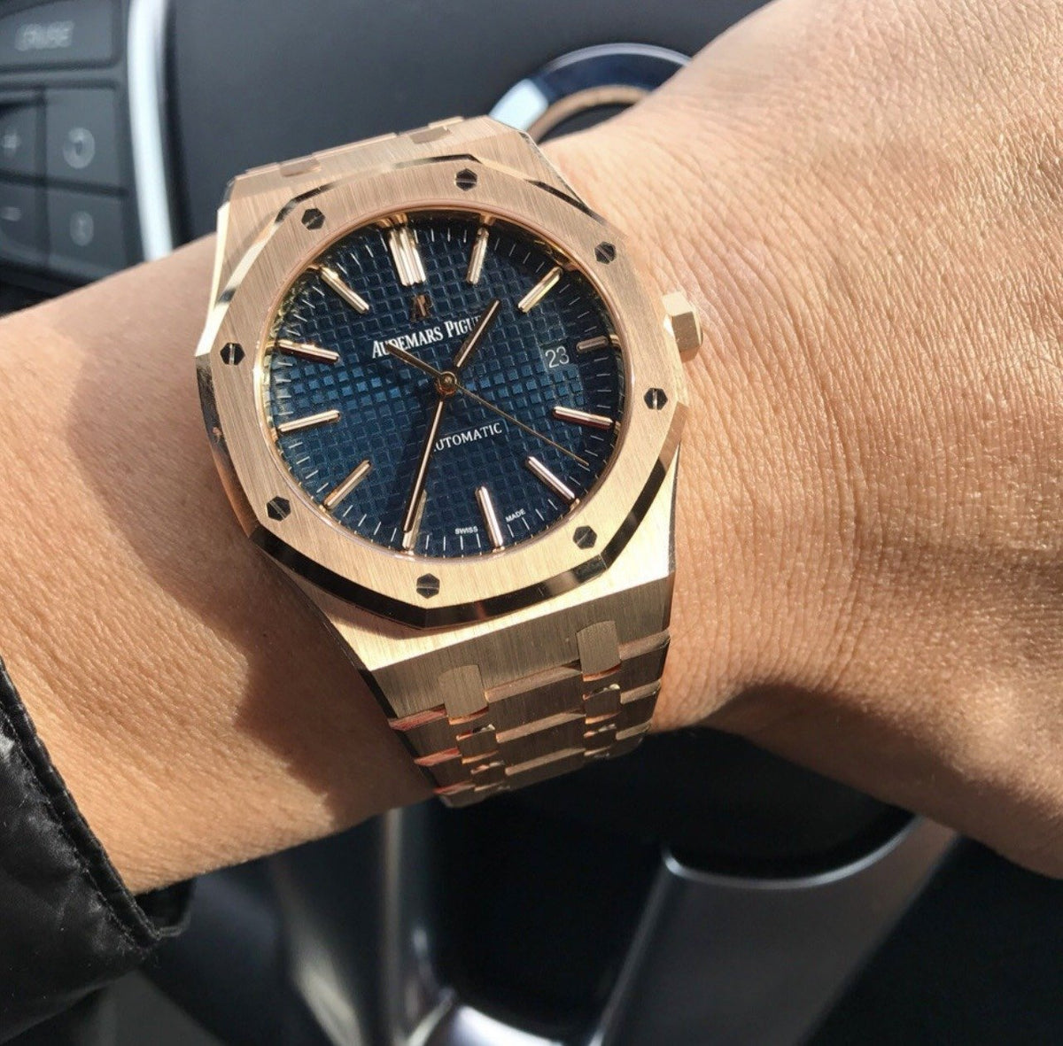 Audemars Piguet Royal Oak Mirror Watch - Blue - Men - View 3